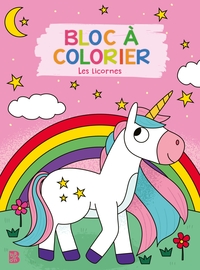 Image de Bloc à colorier : Les licornes