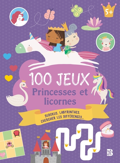 Image de 100 jeux - 5+ Les princesses et les licornes