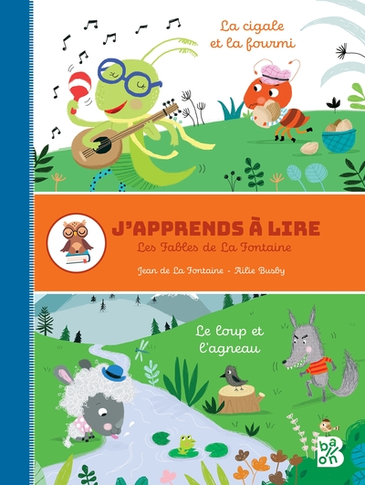 Picture of J'apprends à lire - Fables de La Fontaine: Le loup et l'agneau /  La cigale et la fourmi
