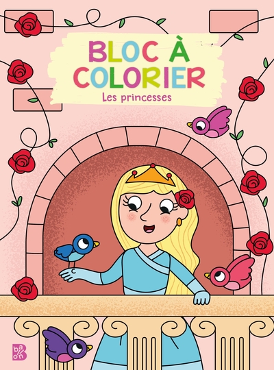 Image de Bloc à colorier : Les princesses