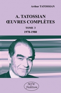 Picture of A. tatossian – Œuvres complètes t. 3