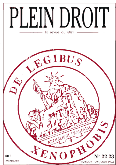 Image de De legibus xenophobis