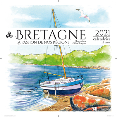 Image de Calendrier Bretagne 2021 -Dessins à l'aquarelle-