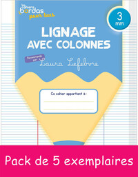 Picture of 5EX Cahiers Bordas pour tous - lignage avec colonnes 3,0mm - 2024 PCF