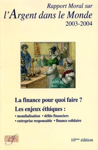 Picture of Rapport Moral sur l'Argent dans le Monde édition 2003-2004