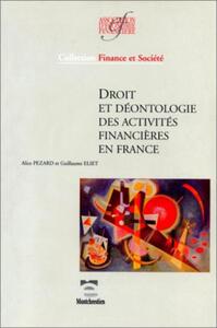 Image de Droit et déontologie des activités financières en France