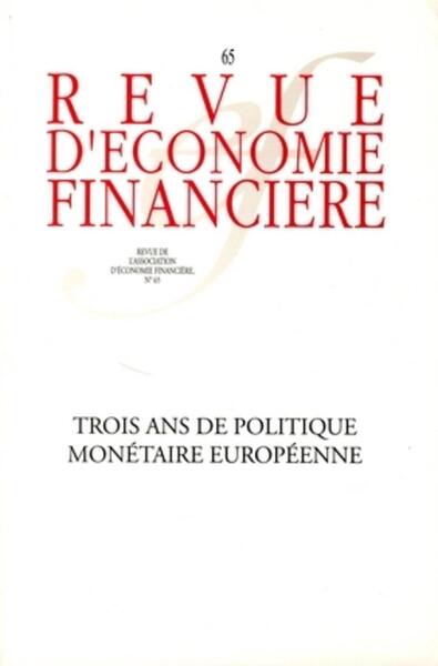 Image de Trois ans de politique monétaire européenne