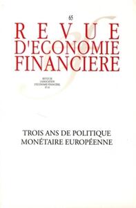 Image de Trois ans de politique monétaire européenne