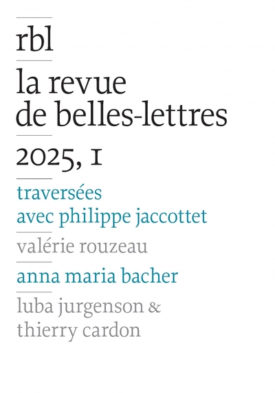 Picture of Revue de Belles-Lettres, 2025, 1