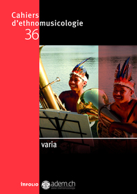 Picture of Cahiers d'ethnomusicologie - Volume 36 Varia