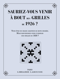 Image de Sauriez-vous venir à bout des grilles de 1926 ?