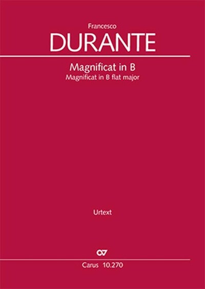 Picture of FRANCESCO DURANTE  -  MAGNIFICAT EN SI BEMOL MAJEUR - MINIMUM 20 EXEMPLAIRES