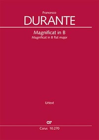 Picture of FRANCESCO DURANTE  -  MAGNIFICAT EN SI BEMOL MAJEUR - MINIMUM 20 EXEMPLAIRES