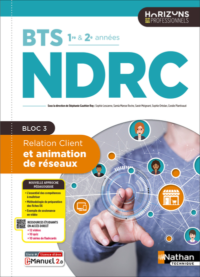 Image de Relation client et animation de réseaux - BTS NDRC 1re et 2e années - Éd. 2025 - Livre + licence