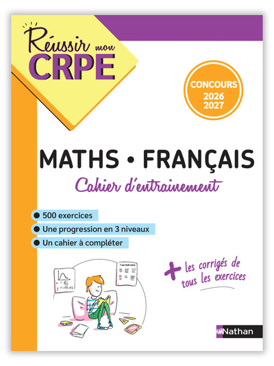 Picture of Réussir mon CRPE - Mon cahier d'entrainement Mathématiques Français - M1 M2 - Concours 2026