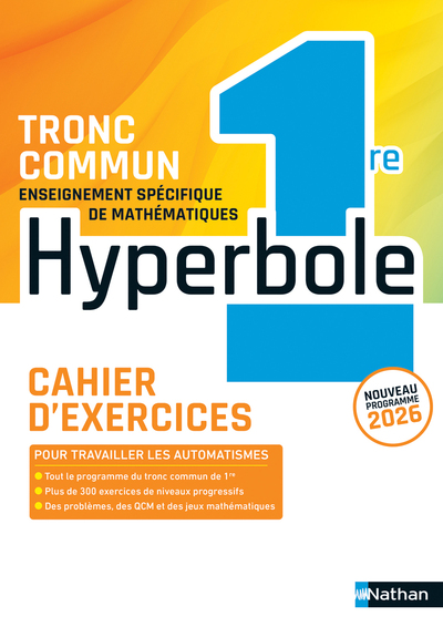 Image de Hyperbole 1ère - Cahier - 2026