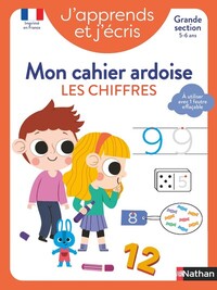 Image de J'apprends et j'écris - Mon cahier ardoise Les chiffres GS