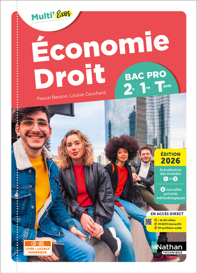 Picture of Economie-Droit - Tome Unique - 2de/1re/Term Bac Pro - Coll. Multi'Exos - Ed. 2026