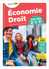 Picture of Economie-Droit - Tome Unique - 2de/1re/Term Bac Pro - Coll. Multi'Exos - Ed. 2026