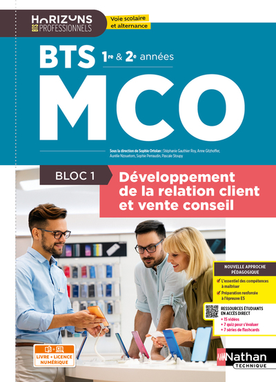 Image de Bloc 1 - Développement de la relation client et vente conseil - BTS MCO 1re et 2e années - Coll. Horizons Professionnels BTS - Ed. 2026