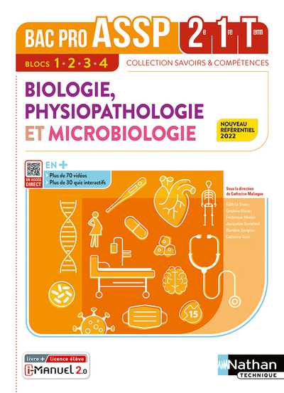 Picture of Biologie, Physiopathologie et Microbiologie - 2e-1re-Term - Livre + Licence élève 2022