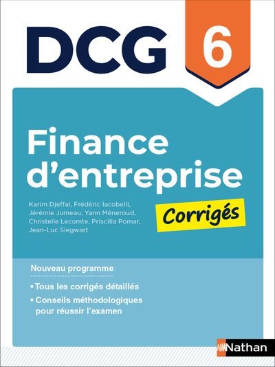 Picture of Finance d'entreprise - DCG - Épreuve 6 - Corrigés des applications - 2026