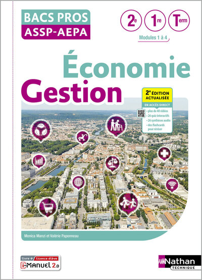 Picture of Économie-Gestion - 2de/1re/Term Bac Pro ASSP/AEPA - Éd. 2025 - Livre + licence
