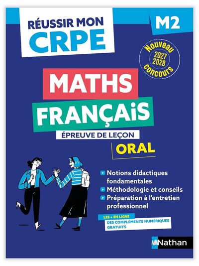 Picture of Réussir mon CRPE - Français Maths Admission concours M2 oral 2027-2028