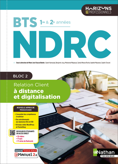 Image de Relation client à distance et digitalisation - BTS NDRC 1re et 2e années - Éd. 2025 - Livre + licence