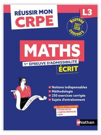 Picture of Réussir mon CRPE Maths 1e épreuve d'admissibilité L3 écrit 2027