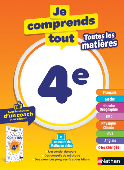 Picture of Je comprends tout - tout en un 4ème