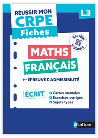 Picture of Réussir mon CRPE - Maths Français L3 écrit Fiches 2027