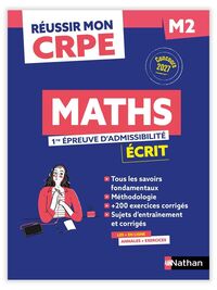 Picture of Réussir mon CRPE Maths 1e épreuve d'admissibilité M2 écrit 2027