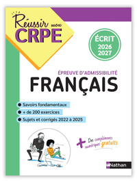 Picture of Réussir mon CRPE Français épreuve d'admissibilité écrit 2026