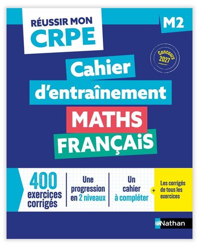 Picture of Réussir mon CRPE - Maths Français M2 cahier d'entrainement 2027-2028