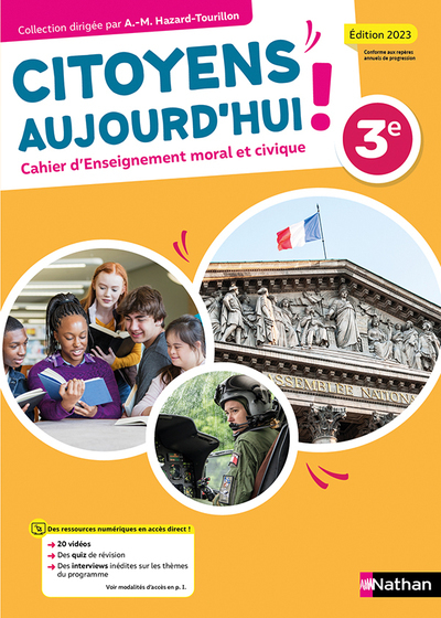 Image de Enseignement moral et civique 3e - Cahier - Elève 2023