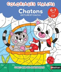 Image de Coloriages malins - Chatons lecture et calcul - 6-7 ans CP