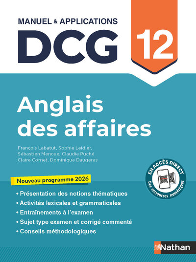 Picture of Anglais appliqué aux affaires - DCG - Épreuve 12 - Manuel et applications