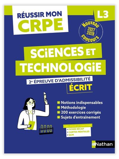 Picture of Réussir mon CRPE Sciences et technologie 2e épreuve d'admissibilité L3 écrit 2027