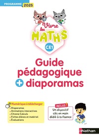 Image de Vivre les maths - CE1 - Guide pédagogique + Diaporamas - Programme 2025