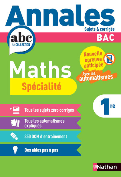 Picture of Annales Bac Maths 1re