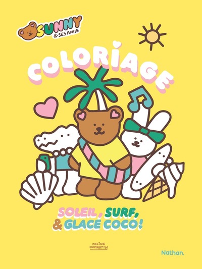 Picture of Sunny & ses amis - Coloriage - Soleil, surf & glace coco !
