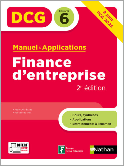 Picture of Finance d'entreprise - DCG - Epreuve 6 - Manuel et applications 2024