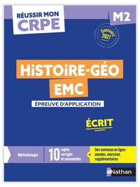 Picture of Réussir mon CRPE - Histoire Géographie EMC épreuve d'admissibilité M2 écrit 2027