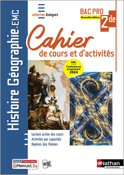 Image de Histoire - Géographie - EMC - 2e année Bac Pro - Coll. Dialogues - Éd. 2025 - Livre + licence