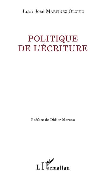 Image de Politique de l'écriture
