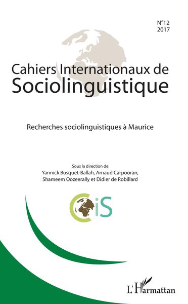 Image de Recherches sociolinguistiques à Maurice