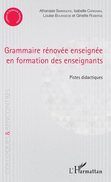 Picture of Grammaire rénovée enseignée en formation des enseignants