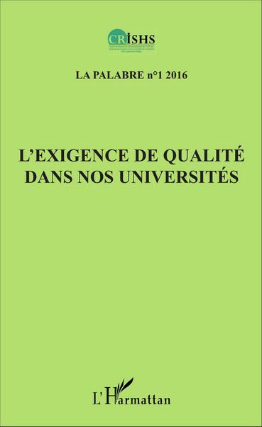 Image de L'exigence de qualité dans nos universités