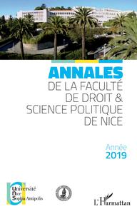 Picture of Annales de la faculté de droit & science politique de Nice